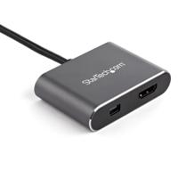 cdp2hdmdp StarTech.com USB C to HDMI, Mini DisplayPort Adapter, USB C, 1 Supported Display(s) - 4K @ 60Hz