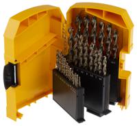 dt4957-qz DeWALT 29-Piece Twist Drill Bit Set for Metal, 13mm Max, 1mm Min, HSS-Co Bits