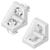 3842536672 Bosch Rexroth M8 Mounting Bracket, Connecting Component, Strut Profile 45 mm, Groove Size 10mm