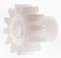 521-7231 RS PRO POM 12 Teeth Spur Gear, 0.8 Module, 3mm Bore Diam, 9.6mm Pitch Diam, 6mm Hub Diam