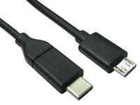 192-4732 RS PRO USB 2.0, Male USB C to Male Micro USB B, 2m