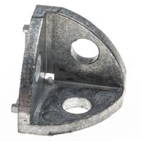 180-9138 RS PRO M5 Angle Bracket, Connecting Component, Strut Profile 20 mm, Groove Size 5mm