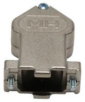 mhdu45zk9-k MH Connectors MHDU45 Series Zinc Angled D Sub Backshell, 9 Way, Strain Relief