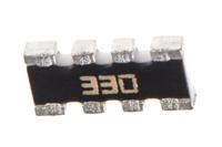 cay16-330j4lf Bourns, CAY16 33Ω ±5% Isolated Resistor Array, 4 Resistors, 0.25W total, 1206 (3216M), Convex