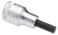 03050007 STAHLWILLE 1/2 in Drive Bit Socket, Hex Bit, 7mm, 60 mm Overall Length