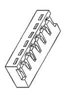 35022-0003 Molex Female Crimp Connector Housing, 2.5mm Pitch, 3 Way, 1 Row Right Angle, Straight
