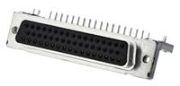 09665526612 HARTING D-Sub Standard 50 Way Right Angle Through Hole D-sub Connector Socket, 2.76mm Pitch, with 4-40 UNC Threaded