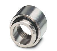 1686847 Phoenix Contact Cable Gland Adaptor, M20 Exterior Thread, 1/2 in Interior Thread, Nickel Plated Brass, HC-NPT-1/2-M20