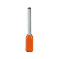 3241126 Phoenix Contact Insulated Ferrule, 10mm Pin Length, 1.1mm Pin Diameter, Orange
