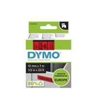 s0720570 Dymo Black on Red Label Printer Tape, 7 m Length, 12 mm Width
