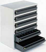 103725 Raaco 6 Drawer ESD Cabinet, 435 x 357 x 255mm