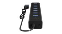 ib-hub1700-u3 ICY BOX 7 Port USB 3.0 USB A USB 3.0 Hub, External Power Adapter Powered, 125x30x20mm
