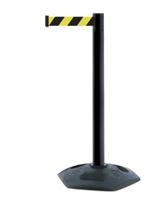 886t-33-d4 Tensator Black & Yellow Plastic Retractable Barrier, 3.65m, Yellow/Black Tape
