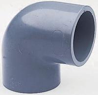 729101107 Georg Fischer Plastic Pipe Fitting, 90° Elbow, 3/4in