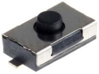 434121025816 Wurth Elektronik Black Tactile Switch, SPST 50 mA @ 12 V dc 0.8mm Surface Mount