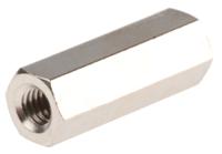 htsb-m3-15-5-1 Essentra Threaded Standoff, M3 Thread, 15mm Body, Brass, Female/Female