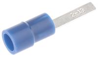 613-9722 RS PRO Insulated Crimp Blade Terminal 13mm Blade Length, 1.5mm² to 2.5mm², 16AWG to 14AWG, Blue