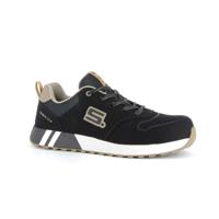 6262-7 S.24 HAKA Unisex Black, White Fibreglass Toe Capped Safety Shoes, UK 7, EU 40