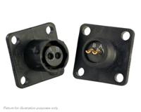 uts08e2s Souriau Sunbank by Eaton, UTS 2 Way Flange Mount MIL Spec Circular Connector Receptacle, Socket Contacts,Shell Size 8,