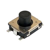 evpbt7g4a000 Panasonic Black Push Plate Tactile Switch, SPST 20 mA 2.5mm Surface Mount