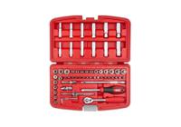 224-2248 RS PRO 60-Piece 1/4 in Deep Socket/Standard Socket/Bit Set with Ratchet, 6 point; 12 point; Hex Bit; Phillips Bit;