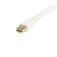 mdp2dpmm2mw StarTech.com Male Mini DisplayPort to Male DisplayPort, PVC  Cable, 4K @ 60 Hz, 2m
