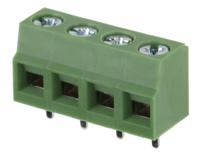 790-1076 RS PRO PCB Terminal Block, 4-Contact, 5.08mm Pitch, Through Hole Mount, 1-Row, Screw Termination