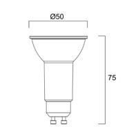 28585 Sylvania GU10 LED Bulbs 4.2 W(50W), 3000K, Warm White