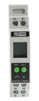 896-6863 RS PRO DIN Rail Mount Timer Relay, 24 → 240V ac/dc, 1-Contact, 01. s → 999h, SPDT