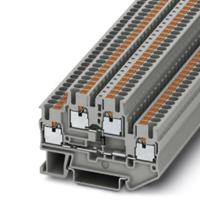 3210923 Phoenix Contact  PTTB 2.5-DIO/O-U Series Grey, 0.14 → 4mm², Double-Level, Push In Termination