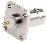 r142412000 Radiall, Jack Flange Mount BNC Connector, 75Ω, Solder Termination, Straight Body