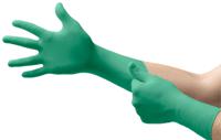 92605090 Ansell 92-605 Green Powder-Free Nitrile Disposable Gloves, Size L, 100 per Pack