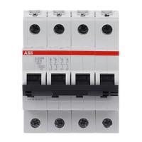 2cds274001r0204-s204m-c-20a-15-ka ABB System Pro M Compact S200M MCB, 4P, 20A Curve C, 125V AC, 440V DC, 25 kA Breaking Capacity