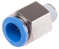 qs-14-12 Festo QS Series Straight Threaded Adaptor, R 1/4 Male to Push In 12 mm, Threaded-to-Tube Connection Style, 164980