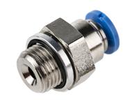 qs-g18-4 Festo QS Series Straight Threaded Adaptor, G 1/8 Male to Push In 4 mm, Threaded-to-Tube Connection Style, 186095