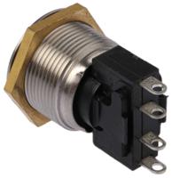 76-95104044 ITW Switches 76-95 Series Push Button Switch, Momentary, Panel Mount, 19.2mm Cutout, SPDT, 250V ac, IP67