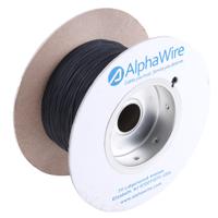6711-bk001 Alpha Wire Ecogen Ecowire Series Black 0.13 mm² Hook Up Wire, 26 AWG, 7/0.16 mm, 305m, MPPE Insulation, 6711 BK001