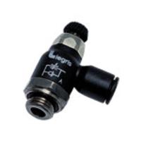 7060-12-17 Legris 7060 Series Threaded Flow Regulator, G 3/8 Male Inlet Port, 12mm Tube Inlet Port x 12 Tube Outlet Port