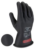 rig011b100 Ansell RIG011B Black Latex Electrical Insulating Gloves, Size 10, Latex Coating
