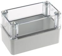 pc-c-85-t-enclosure Fibox Piccolo Series Grey Polycarbonate Enclosure, IP66, IP67, Transparent Lid, 140 x 80 x 85mm