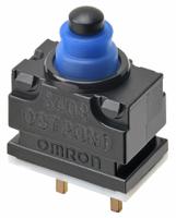 d2gw-a03h Omron Pin Plunger Subminiature Micro Switch, PCB Straight Terminal, 1 mA, SPST, IP67
