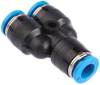 qsy-6 Festo QSY Series Y Tube-to-Tube Adaptor, Push In 6 mm to Push In 6 mm, Tube-to-Tube Connection Style, 153149