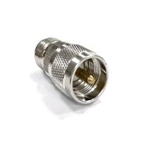 246-9503 RS PRO Straight 50Ω Coaxial Adapter UHF Plug to N Socket 0.3GHz