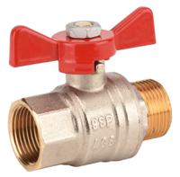570004 Sferaco Brass Full Bore, 2 Way, Ball Valve, Threaded, BSPP 1/2in, 40bar Operating Pressure
