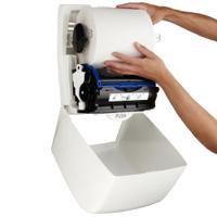 7375 Aquarius Plastic White Wall Mounting Paper Towel Dispenser, 297mm x 248mm x 374mm