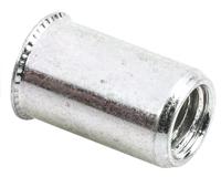 623-5527 POP Galvanised, M5 Steel Threaded Insert, 7.8mm diameter 7.2mm Depth 12mm