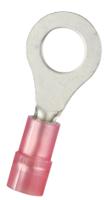 270-7626 RS PRO Insulated Crimp Ring Terminal, M6 Stud Size, 0.5mm² to 1.5mm² Wire Size, Red