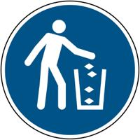 831039 Brady Laminated Polyester B-7541 Mandatory Litter Disposal Sign