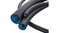 xpclt-12bb50 PMA Uster Corrugated Loom Tubing Conduit, 11.8mm Nominal Diameter, Polyamide 6, Black