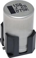 eehzs1j151v Panasonic 150μF Surface Mount Polymer Capacitor, 63V dc